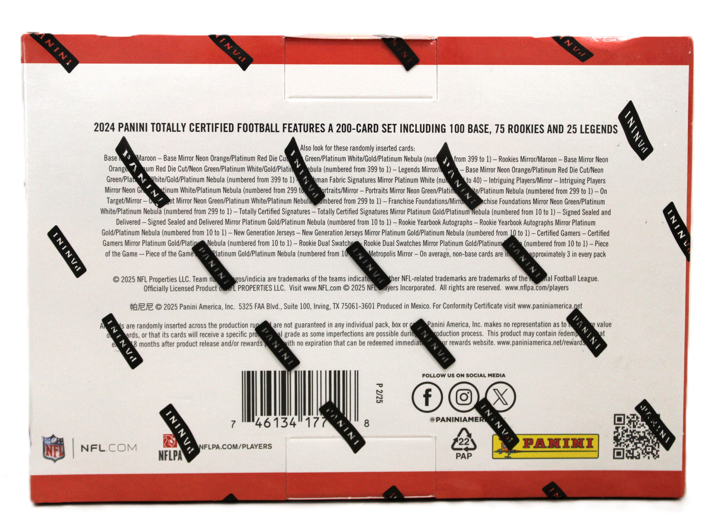 2024 Panini Totally Certified NFL Football Mega Box Factory Sealed