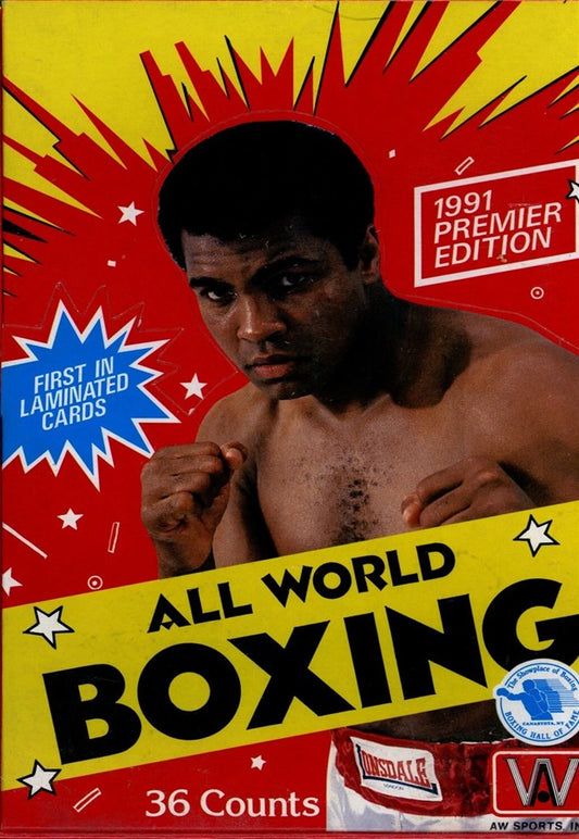 1991 ALL WORLD BOXING Cards Premier Edition FACTORY SEALED Box