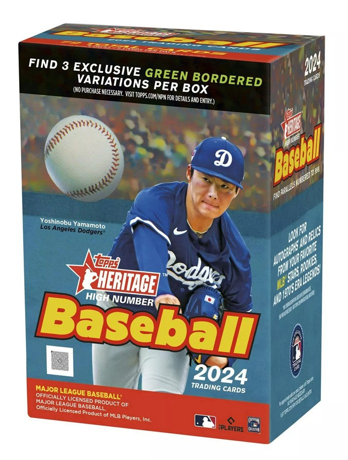 2024 TOPPS HERITAGE HIGH NUMBER BASEBALL BLASTER BOX – SCORE BIG ...